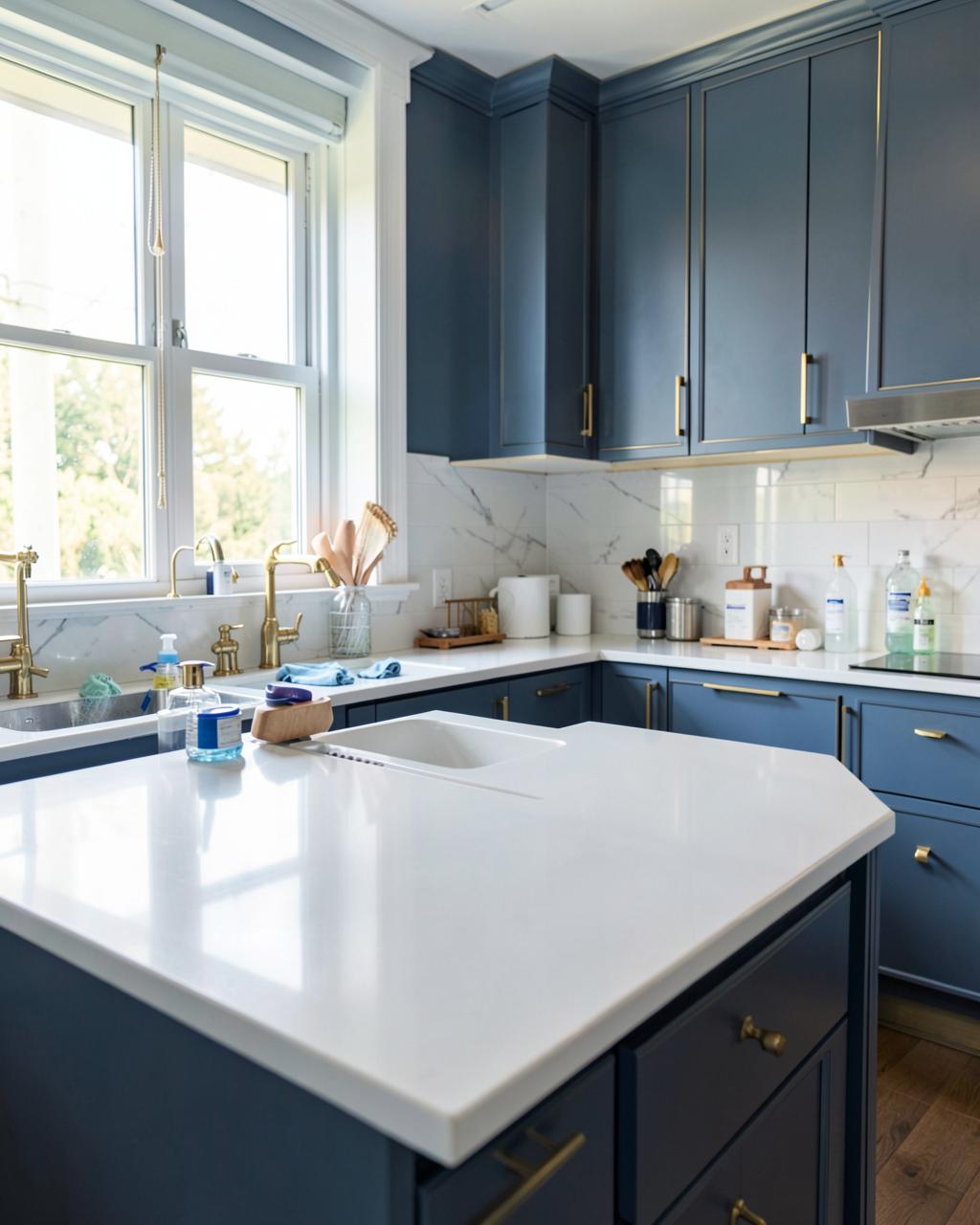 A spotless, freshly cleaned kitchen